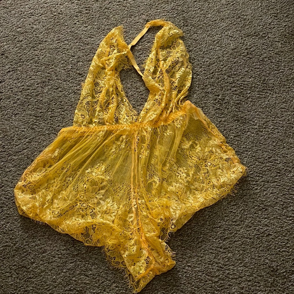 Yellow shein lingerie